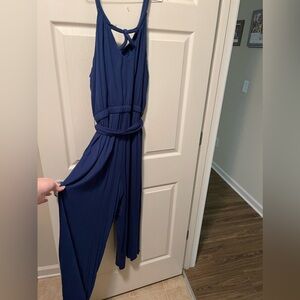 Women’s Large LOFT Navy Romper w/ pockets